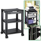 Подставка для принтера BRAUBERG передвижная, с 3 полками и 1 ящиком, 500x435х335 мм, 510188, фото 3