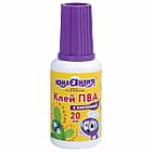 Клей ПВА с кисточкой, 20 г, ЮНЛАНДИЯ, 228420, фото 4