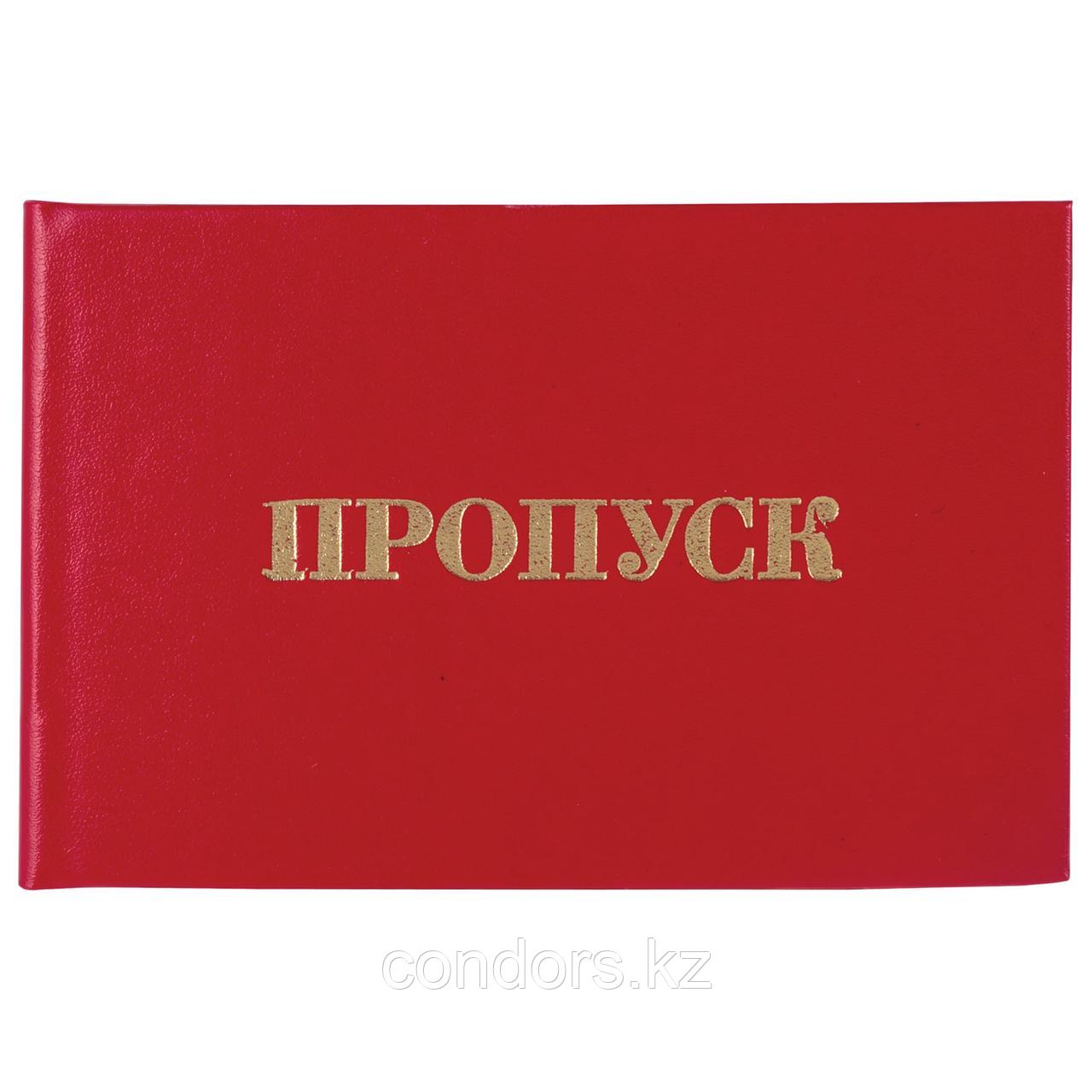 Бланк документа "Пропуск", 65х98 мм, STAFF, 129143, фото 1