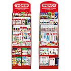 Стойка для размещения товара напольная усиленная ПИФАГОР, 200х60х40 см, 3 полки, 25 крючков, 504864, фото 6