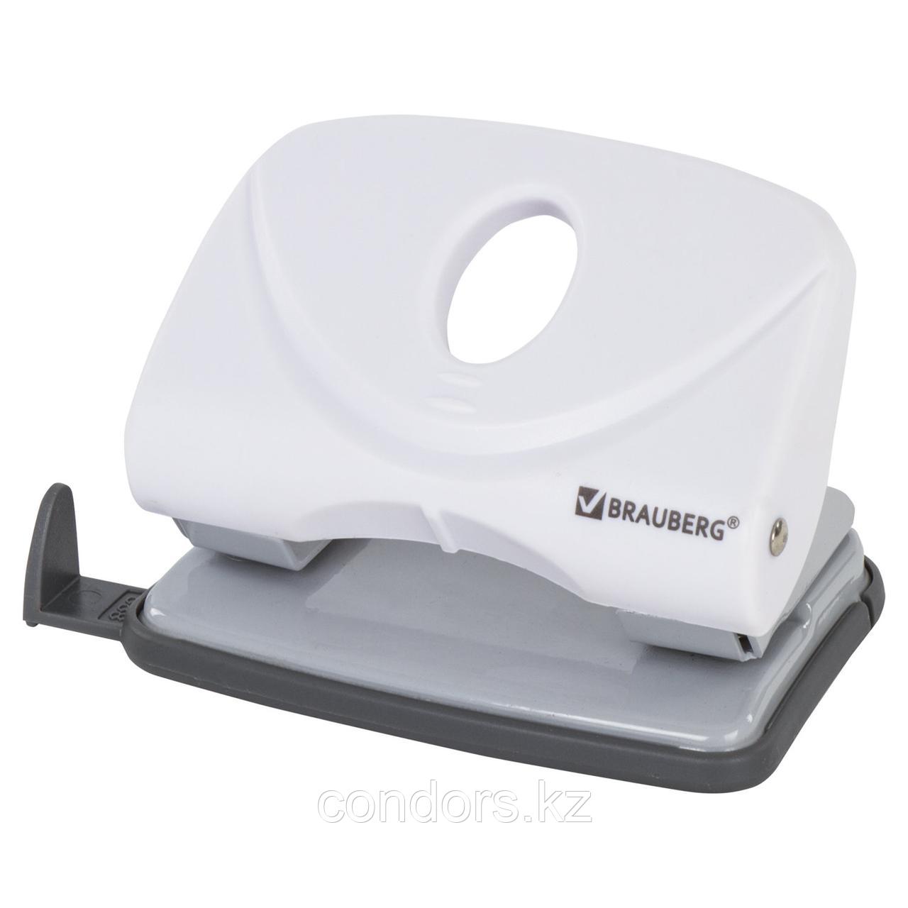 Дырокол BRAUBERG "Original", до 20 листов, белый, 227787, фото 1
