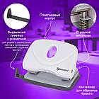 Дырокол BRAUBERG "Original", до 20 листов, белый, 227787, фото 10