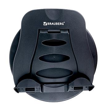 Подставка для ноутбука, планшета 220х210х165 мм, вращающаяся, черная, BRAUBERG, 513794