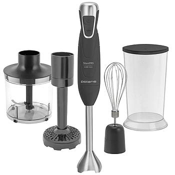 Блендер погружной POLARIS PHB 1380, 1300 Вт, 2 скорости, 4 насадки, стакан, серый, 47653, PHB 1380 Silent