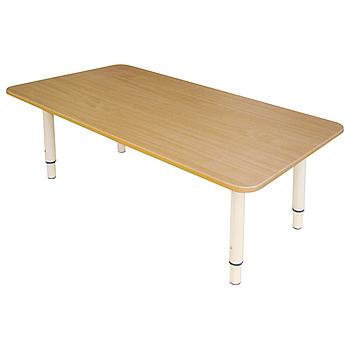 Стол детский "Дошколенок", 900х450х400-580 мм, регулируемый, рост 0-3 (85-145 см), пластик, бук, слоновая