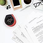 Скрепочница магнитная ОФИСМАГ с 30 скрепками, стильный корпус, красно-черная, 225192, фото 7