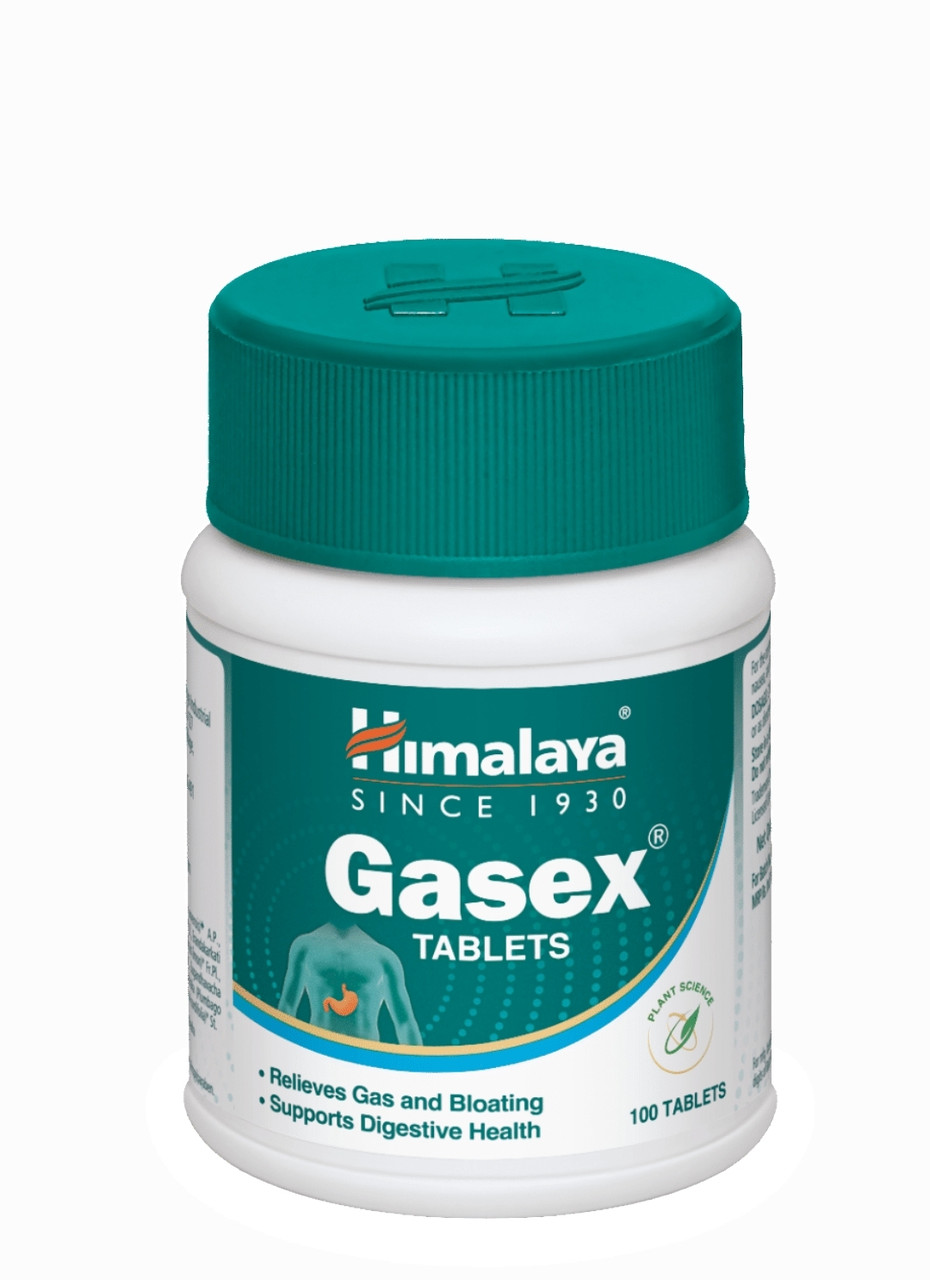 Газекс Хималая / Gasex Himalaya 100 таб - от вздутия, тяжести в желудке, улучшение пишеварения
