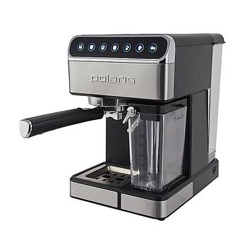 Кофеварка рожковая POLARIS PCM 1535E, 1400 Вт, объем 1,8 л, 15 бар, автокапучинатор, черная, 37135