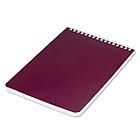 Блокнот А5 146х205 мм, 60 л., гребень, перфорация на отрыв, лакированный, BRAUBERG, Бордовый, 111271, фото 2