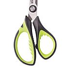 Ножницы ЮНЛАНДИЯ "BASIC", 140 мм, ребристые резиновые вставки, черно-салатовые, европодвес, 236990, фото 6