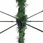 Ель новогодняя искусственная "Пушистая" 210 см, с инеем и шишками, зеленая, ЗОЛОТАЯ СКАЗКА, 592046, фото 9