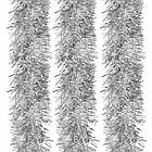 Мишура КОМПЛЕКТ 3 штуки, диаметр 100 мм, длина 2 м, серебристая, 592221, фото 2