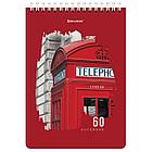 Блокнот А5 (146х206 мм), 60 л., гребень, картон, жесткая подложка, клетка, BRAUBERG, "Города", 114369, фото 6