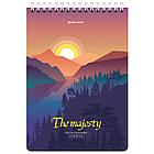 Блокнот А5 (146х206 мм), 80 л., гребень, картон, клетка, BRAUBERG, "Majesty", 114373, фото 5