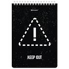 Блокнот А5 (146х206 мм), 80 л., гребень, картон, клетка, BRAUBERG, "Danger", 114378, фото 7