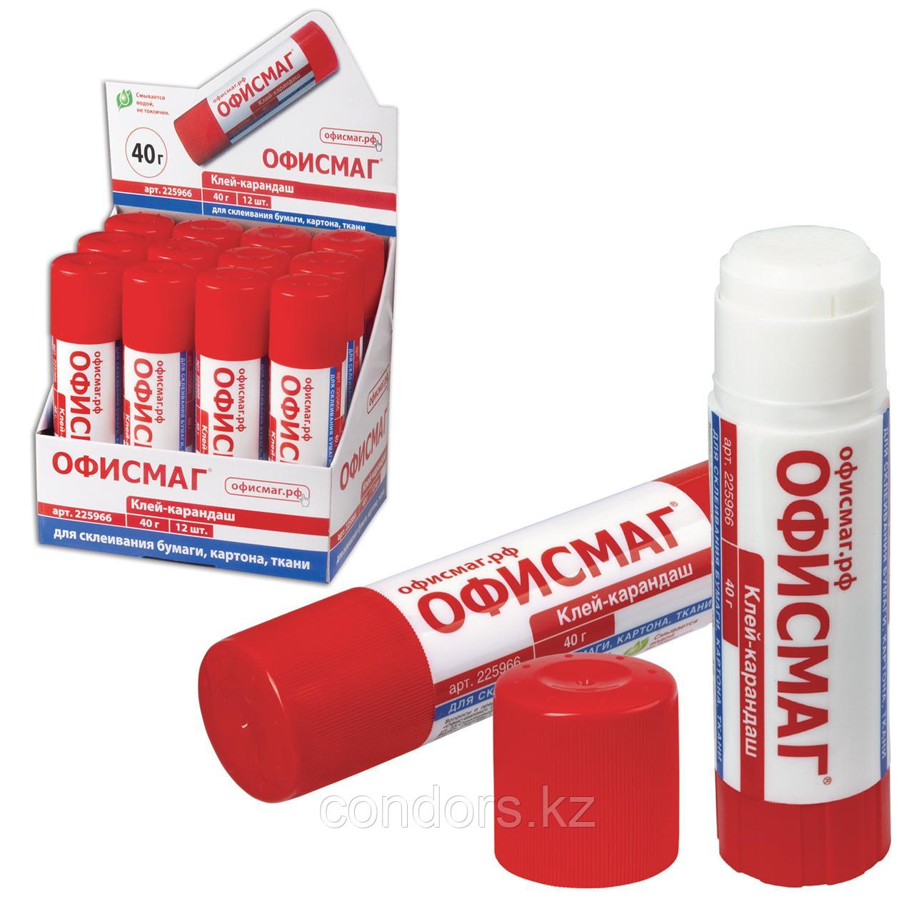 Клей-карандаш ОФИСМАГ, 40 г, 225966, фото 1