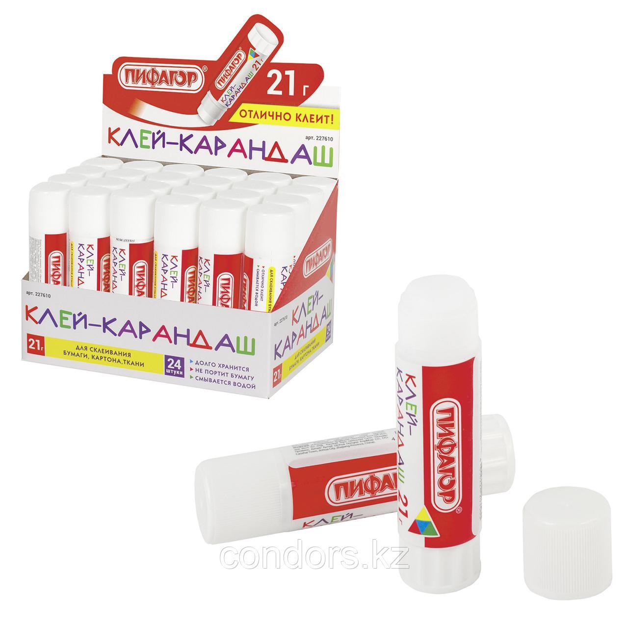 Клей-карандаш ПИФАГОР, 21 г, 227610, фото 1