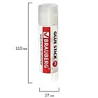 Клей-карандаш BRAUBERG "Crystal", 25 г, прозрачный, 227968, PVP, фото 6