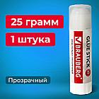 Клей-карандаш BRAUBERG "Crystal", 25 г, прозрачный, 227968, PVP, фото 8