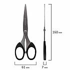 Ножницы BRAUBERG "Classic", 160 мм, черные, классической формы, 2-х сторонняя заточка, 230933, фото 9