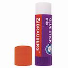 Клей-карандаш BRAUBERG MIX, 25 г, PVP основа, 229073, фото 7