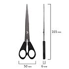 Ножницы STAFF Basic 165 мм, чёрные, ПВХ чехол с европодвесом, 235459, фото 6