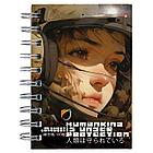 Блокнот МАЛЫЙ ФОРМАТ А6, 160 л, гребень, картон, клетка, АЛЬТ, Гравитация, 3-160-010/04, фото 2