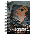 Блокнот МАЛЫЙ ФОРМАТ А6, 160 л, гребень, картон, клетка, АЛЬТ, Гравитация, 3-160-010/04, фото 5