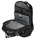 Рюкзак GERMANIUM "S-02" универсальный, с отделением для ноутбука, усиленная ручка, черный, 47х31х16 см, 226948, фото 5