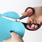 Ножницы STAFF EVERYDAY, 195 мм, бюджет, резиновые вставки, черно-красные, ПВХ чехол, 237499, фото 9