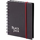 Блокнот МАЛЫЙ ФОРМАТ А6 105х148 мм, 150 л., гребень, пластик, клетка, BRAUBERG, "Black Jack", 125388, фото 2