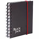Блокнот МАЛЫЙ ФОРМАТ А6 105х148 мм, 150 л., гребень, пластик, клетка, BRAUBERG, "Black Jack", 125388, фото 3