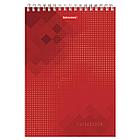 Блокнот БОЛЬШОЙ ФОРМАТ А4 200х290 мм, 80 л., гребень, картон, жесткая подложка, клетка, BRAUBERG, "Бизнес",, фото 2