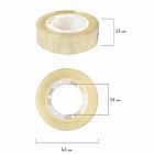 Клейкие ленты 15 мм х 33 м канцелярские BRAUBERG, комплект 10 шт., прозрачные, гарантированная длина, 227259, фото 4