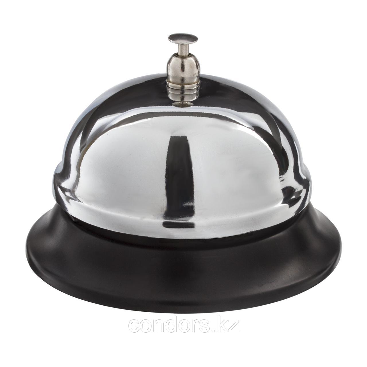 Звонок настольный для ресепшн, хромированный, диаметр 8,5 см, BRAUBERG, 454410, 5204, фото 1