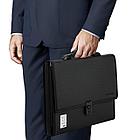 Папка-портфель пластиковая BRAUBERG "ДИПЛОМАТ", А4 (330х245х35 мм), 13 отделений, фактура бисер, черная,, фото 4