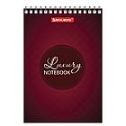 Блокнот МАЛЫЙ ФОРМАТ А6 97х145 мм, 60 л., гребень, картон, клетка, BRAUBERG, "Luxury", 129829, фото 4