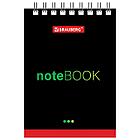 Блокнот МАЛЫЙ ФОРМАТ А7 75х105 мм, 40 л., гребень, картон, клетка, BRAUBERG, "Черный стиль", 129855, фото 5