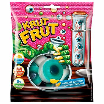 Мармелад жевательный "Глаз" со вкусом клубники со сливками, 70 г, KRUTFRUT, РВМ580