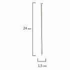 Булавки универсальные BRAUBERG, 24 мм, 500 штук, в картонной коробке, 220562, фото 3