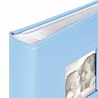 Фотоальбом BRAUBERG "Cute Baby" на 200 фото 10х15 см, под кожу, бумажные страницы, бокс, синий, 391142, фото 8