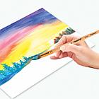 Кисть ПИФАГОР, БЕЛКА, круглая, № 9, деревянная лакированная ручка, с колпачком, пакет с подвесом, 200823, фото 6