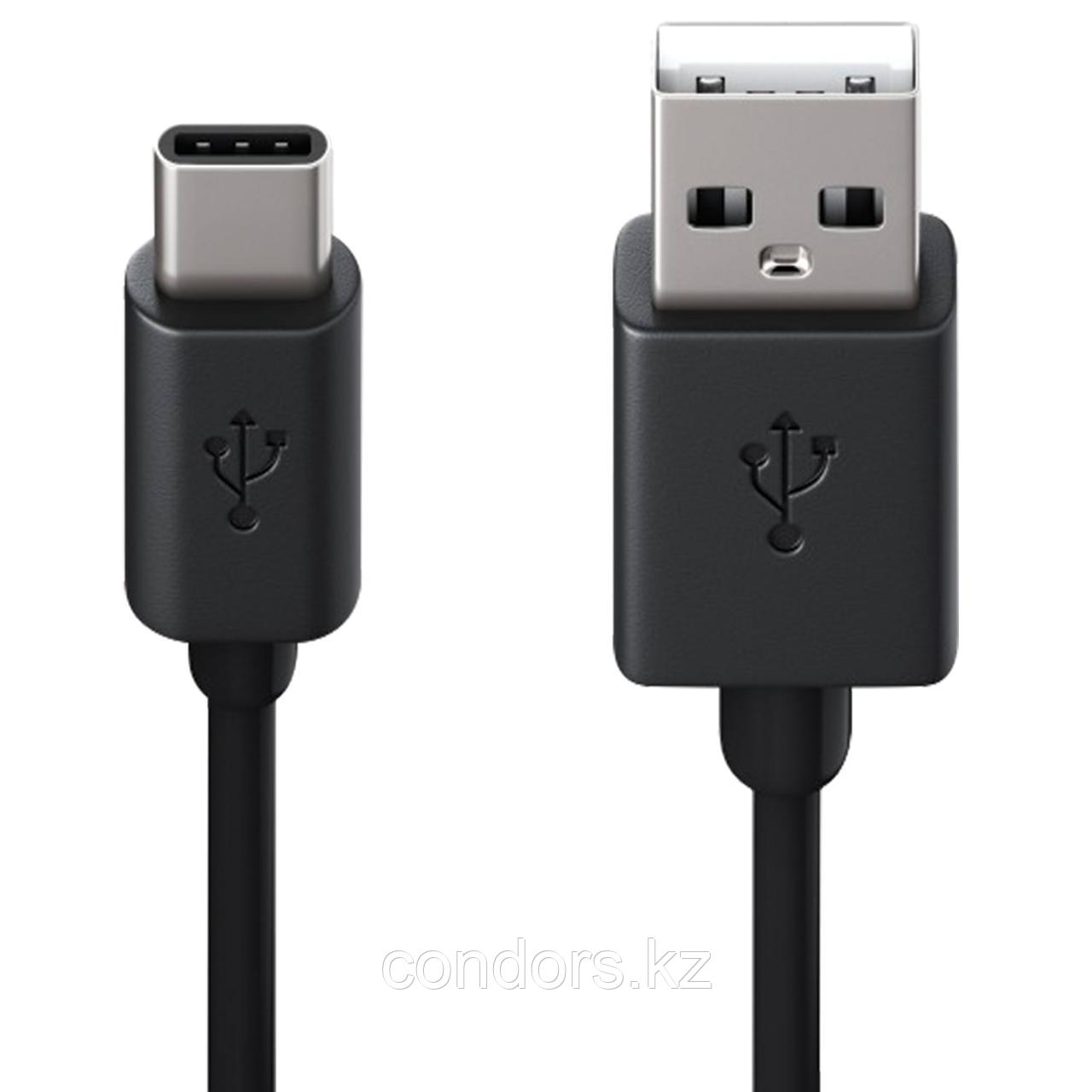 Кабель USB 2.0 AM-TypeC, 1 м, RED LINE, для подключения портативных устройств и периферии, черный, УТ000010553, фото 1