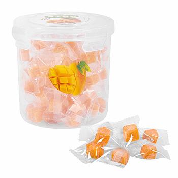 Мармелад жевательный "Кубики Манго" FLAVIMENTO, 320 г, в индивидуальной упаковке, пластиковая банка,