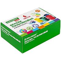 Краски пальчиковые для малышей от 1 года, КЛАССИКА, 6 цветов по 40 мл, BRAUBERG KIDS, 192396