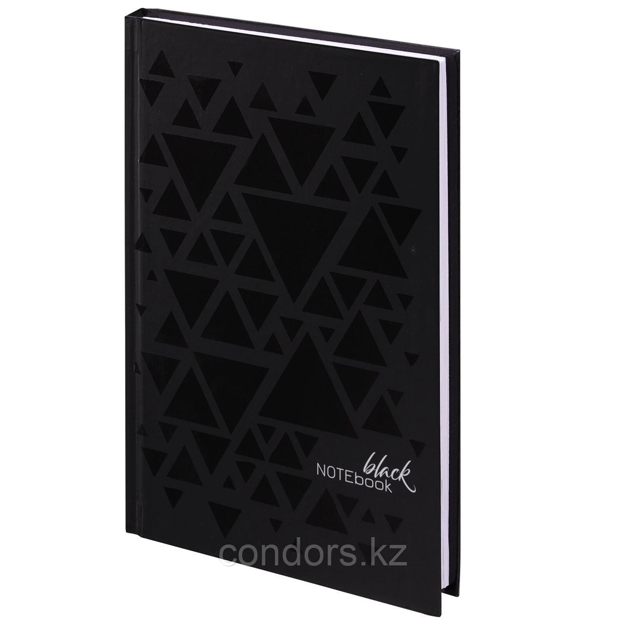 Блокнот А5 134х206 мм, 80 л., твердый, клетка, выборочный лак, STAFF, "Triangles", 114421, фото 1