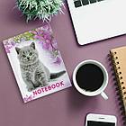 Блокнот МАЛЫЙ ФОРМАТ 110х147 мм, А6, 80 л., твердый, клетка, выборочный лак, BRAUBERG, "Котята", 122192, фото 6