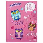 Блокнот МАЛЫЙ ФОРМАТ 110х147 мм, А6, 80 л., твердый, клетка, ЮНЛАНДИЯ, "Совушки", 111618, фото 2