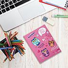 Блокнот МАЛЫЙ ФОРМАТ 110х147 мм, А6, 80 л., твердый, клетка, ЮНЛАНДИЯ, "Совушки", 111618, фото 7