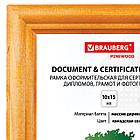 Рамка 10х15 см, дерево, багет 18 мм, BRAUBERG "HIT", канадская сосна, стекло, подставка, 390019, фото 2